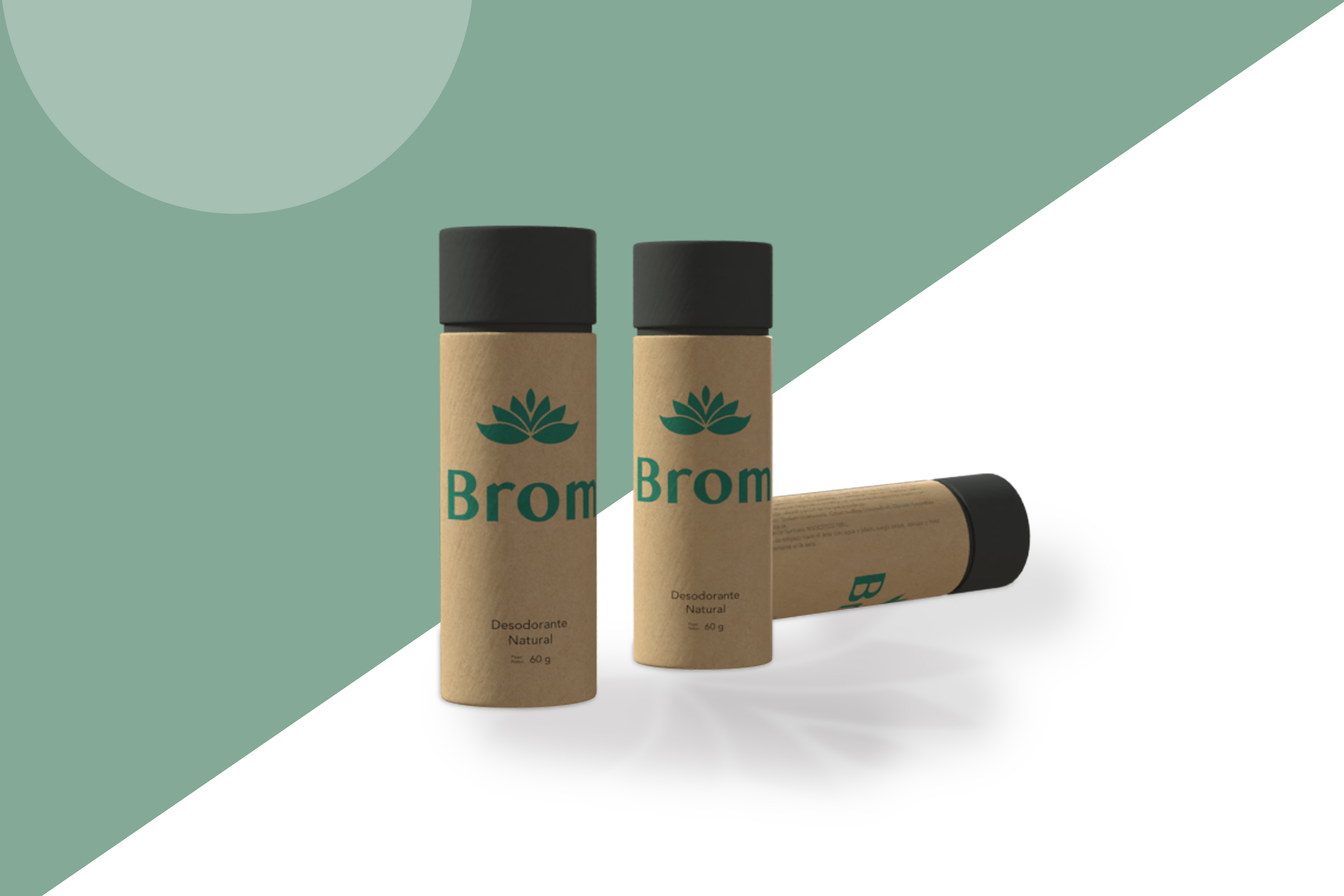 Diseño de etiqueta - Desodorante Brom