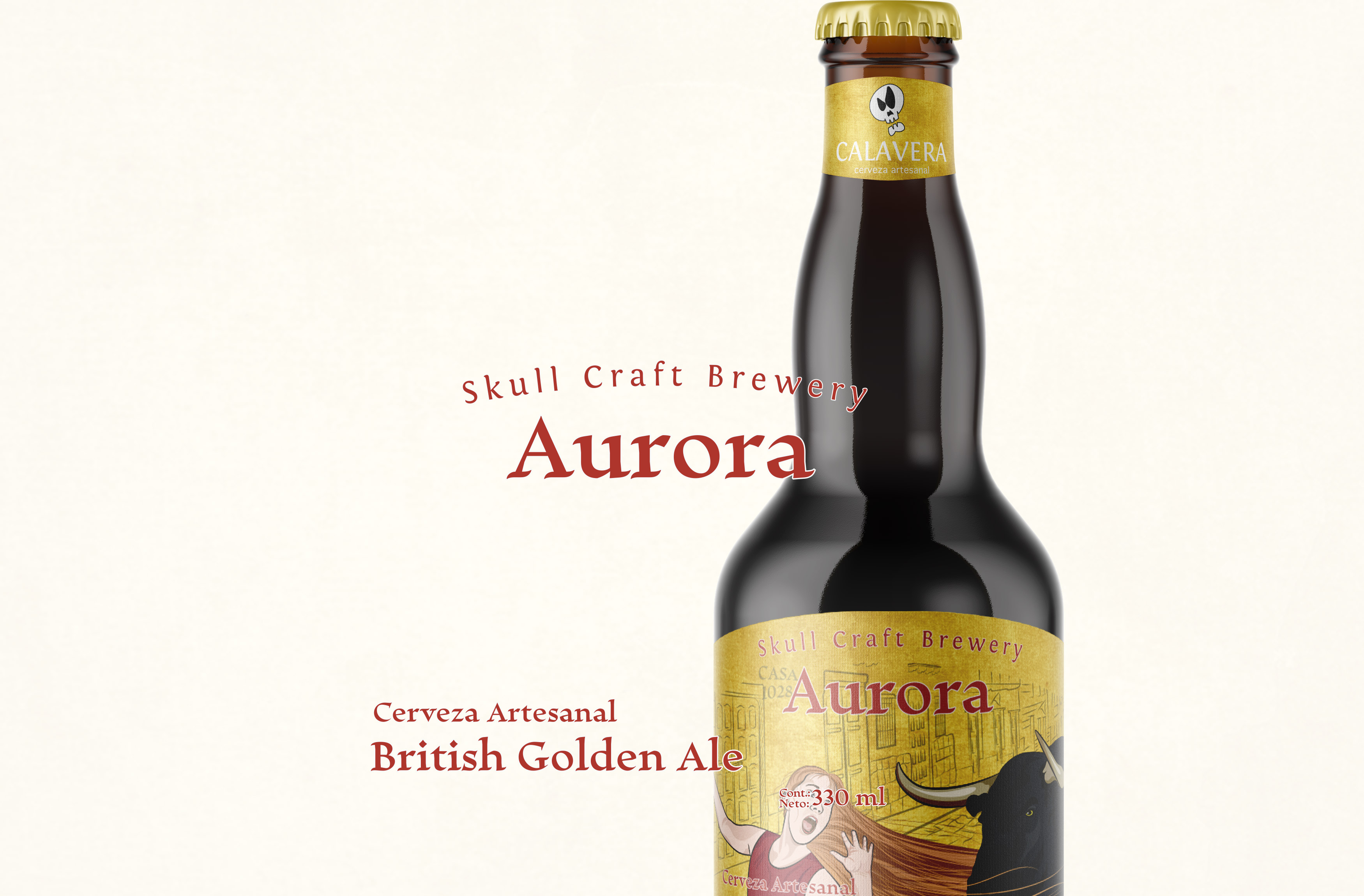 Diseño de etiqueta Aurora en Firstrein