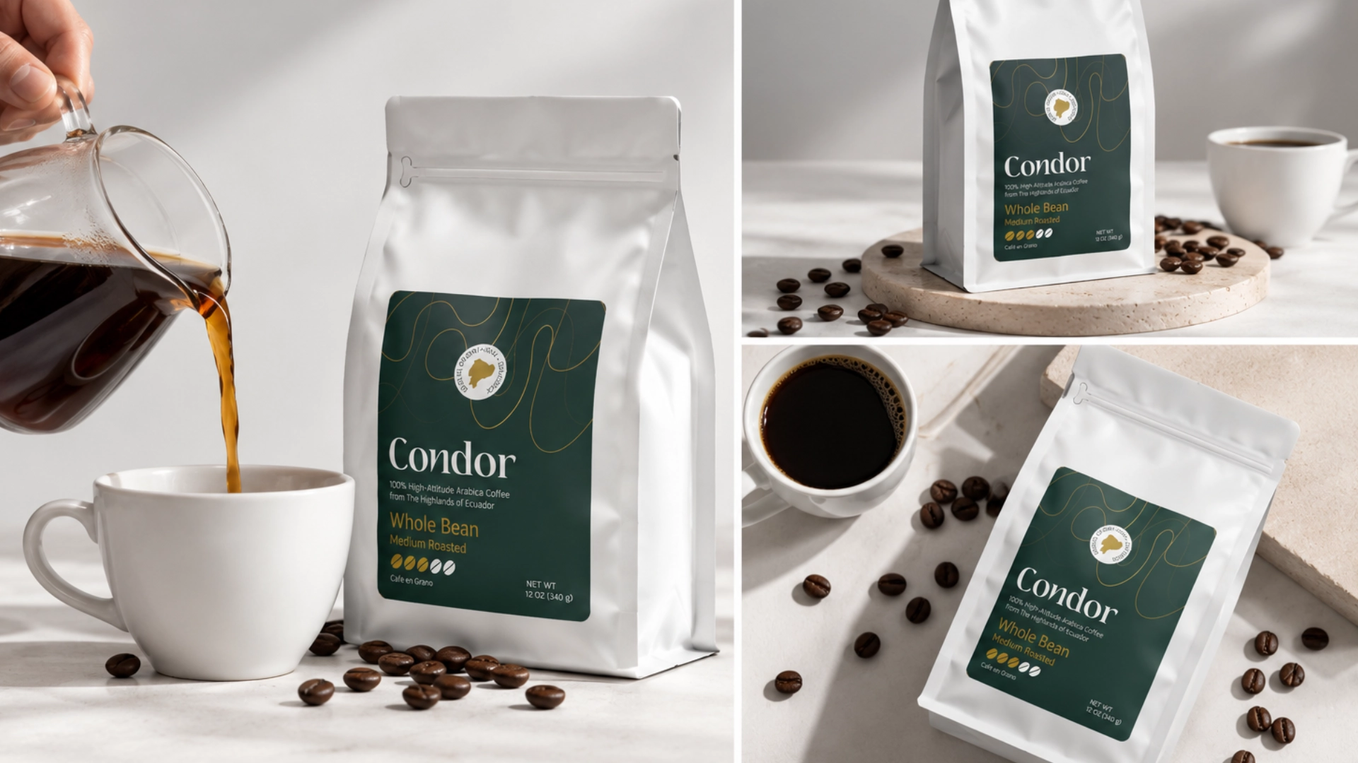 Diseño de packaging - Condor Coffee